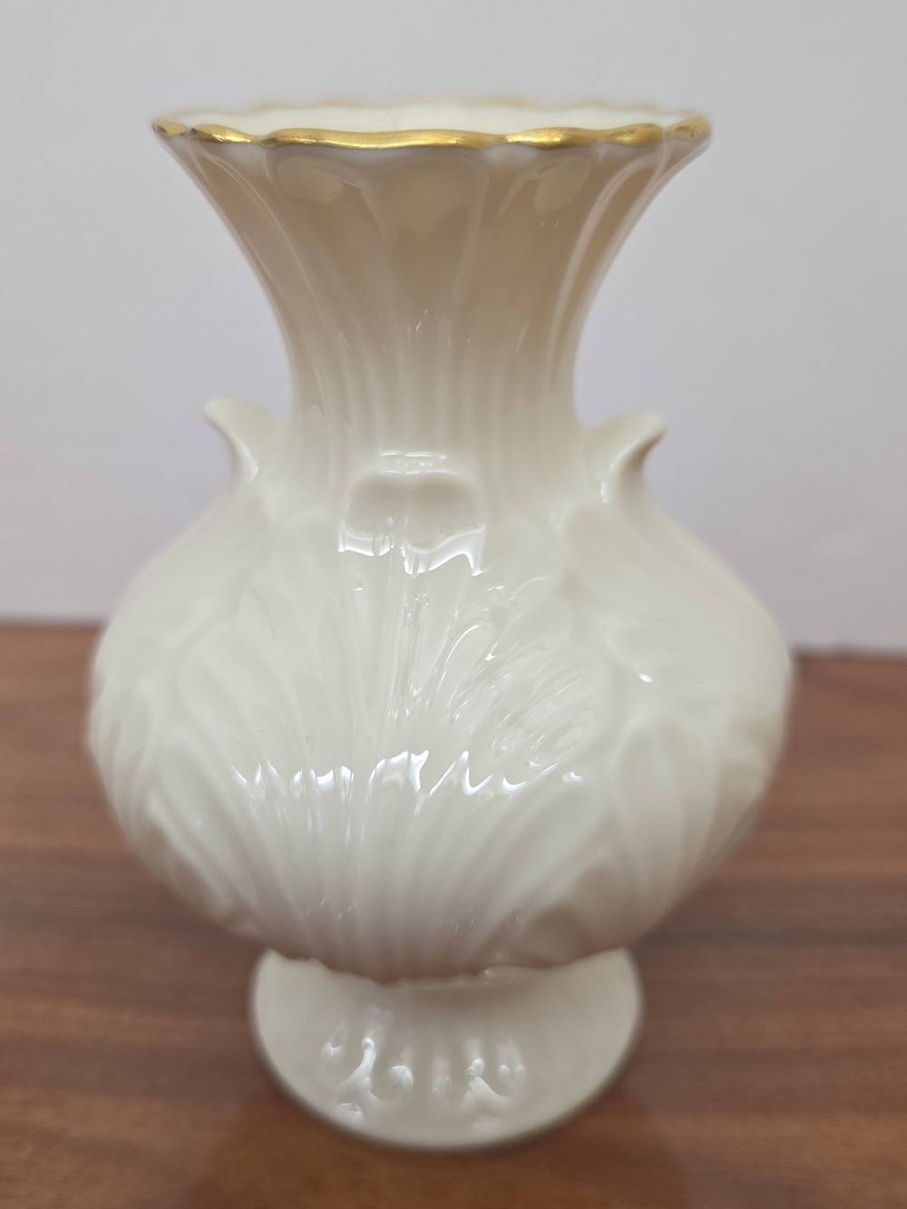 VTG Lenox Elfin Collection Ivory Porcelain Bud Vase 4.5" 24K Gold Trim